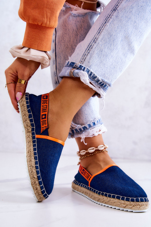 Riidest espadrillid  Big Star JJ274877 tumesinist värvi