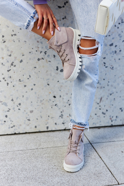 seemisnakhsed Naiste poolsaapad jalanõud nööritavad Jasnofioletowe Dalles seemisnakhsed Naiste poolsaapad jalanõud nööritavad Jasnofioletowe Dalles