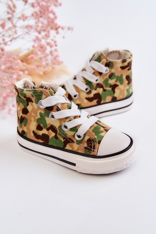 Laste jalanõud vabaajajalatsi tõmblukuga beeži värvi-Rohelist värvi Filemon Laste jalanõud vabaajajalatsi tõmblukuga beeži värvi-Rohelist värvi Filemon