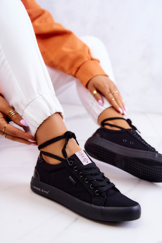 Spordijalatsid nööritavad Cross Jeans JJ2R4039C mustad