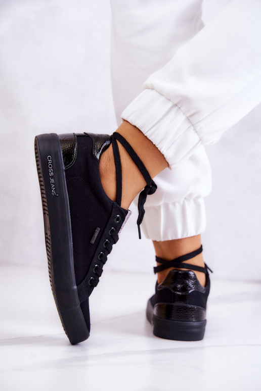 Spordijalatsid nööritavad Cross Jeans JJ2R4039C mustad