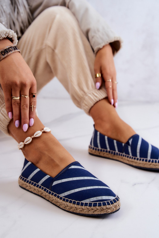 Klassikalise mudeli espadrillid Big Star JJ274960 tumesinist värvi Klassikalise mudeli espadrillid Big Star JJ274960 tumesinist värvi