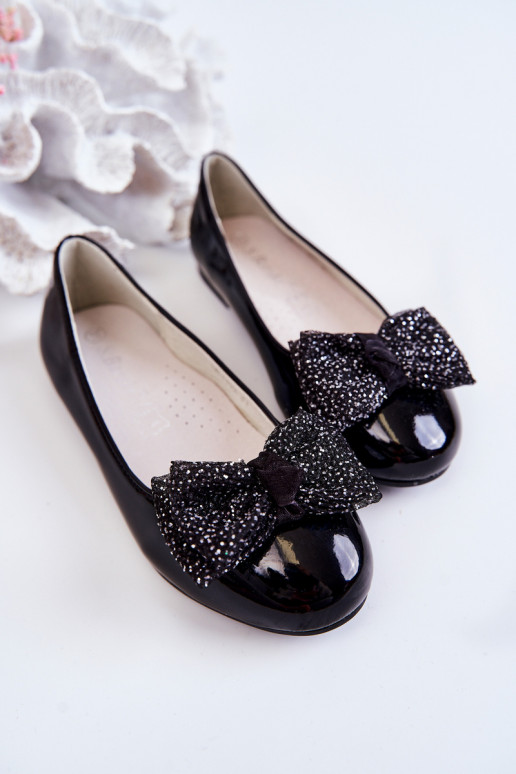 Laste jalanõud Laque lipsukesega mustad Zolly Laste jalanõud Laque lipsukesega mustad Zolly