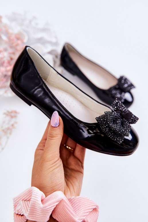 Laste jalanõud Laque lipsukesega mustad Zolly Laste jalanõud Laque lipsukesega mustad Zolly