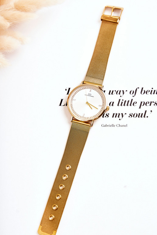 Naiste käekell Giorgio & Dario säravate kristallidega Kuldset värvi Naiste käekell Giorgio & Dario säravate kristallidega Kuldset värvi