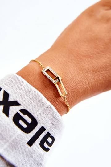 Käevõru  säravate kristallidega Kuldset värvi 2