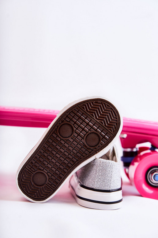 Laste vabaajajalatsid nööritavad Hõbedat värvi Wella Laste vabaajajalatsid nööritavad Hõbedat värvi Wella