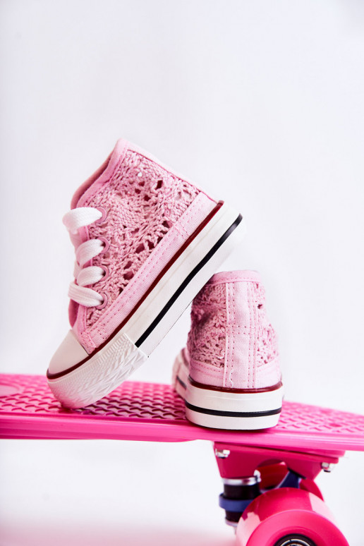 Laste jalanõud vabaajajalatsi Tumeroosad värvi Mona Laste jalanõud vabaajajalatsi Tumeroosad värvi Mona