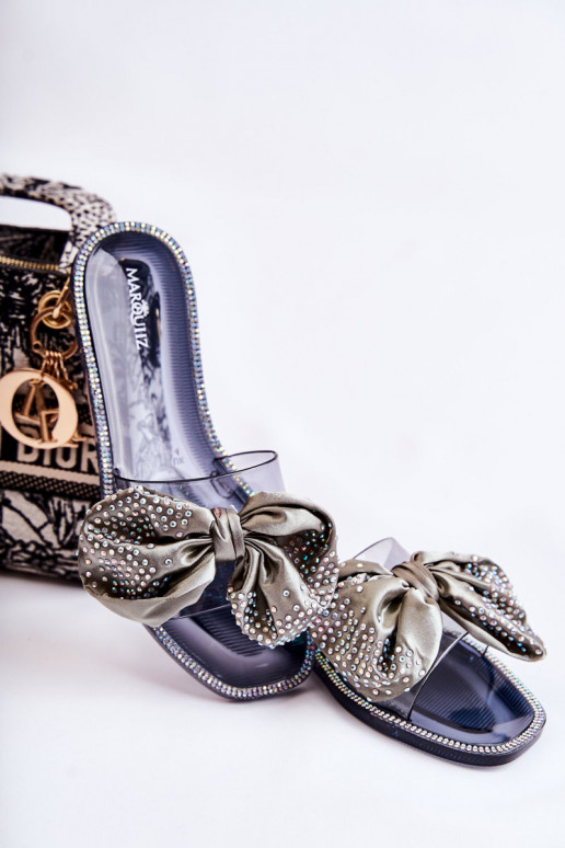 Moodsad kummist sandaalid lipsukesega -Halli värvi Meriden Moodsad kummist sandaalid lipsukesega -Halli värvi Meriden