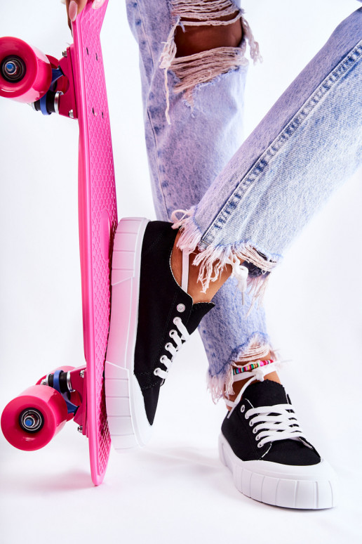 Naistesaapad platvormiga mustad Comes