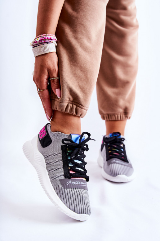 Sportliku stiiliga jalanõud Sneakers tüüpi jalanõud Halli värvi Klayra