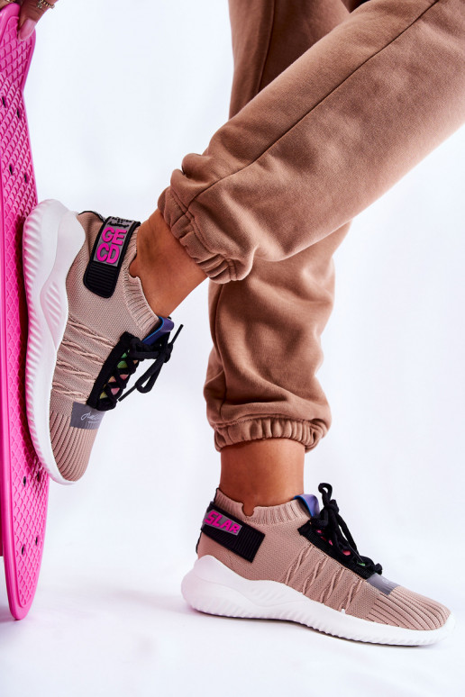 Sportliku stiiliga jalanõud Sneakers tüüpi jalanõud beeži värvi Klayra
