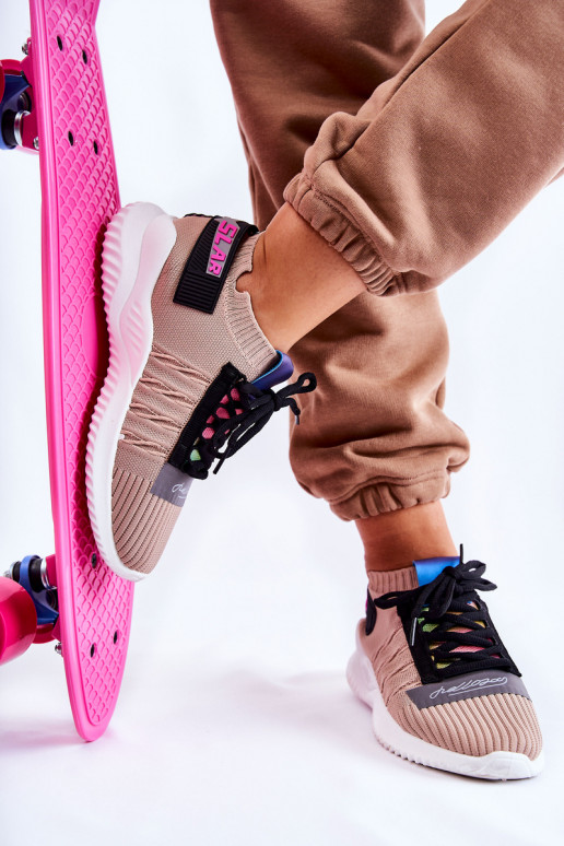 Sportliku stiiliga jalanõud Sneakers tüüpi jalanõud beeži värvi Klayra