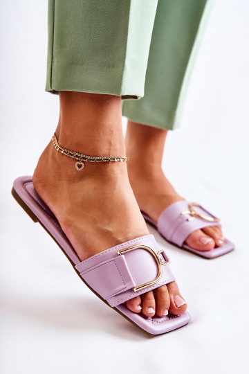 Klassikalise mudeli Plätud kaunistustega violetset värvi Shilla