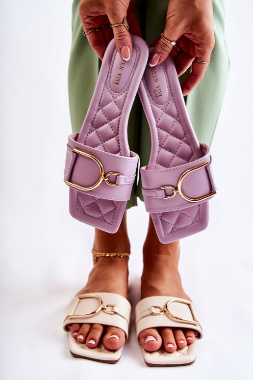 Klassikalise mudeli Plätud kaunistustega violetset värvi Shilla Klassikalise mudeli Plätud kaunistustega violetset värvi Shilla