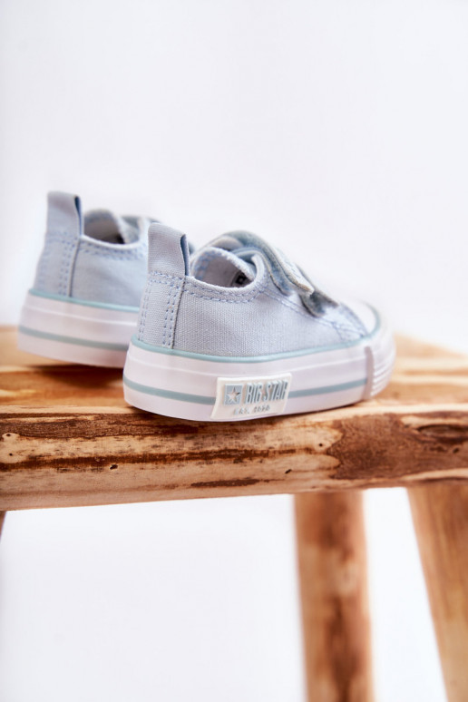 Laste jalanõud Riidest vabaaja jalanõud krõpsudega kinnitatav BIG STAR KK374078 Sinist värvi Laste jalanõud Riidest vabaaja jalanõud krõpsudega kinnitatav BIG STAR KK374078 Sinist värvi