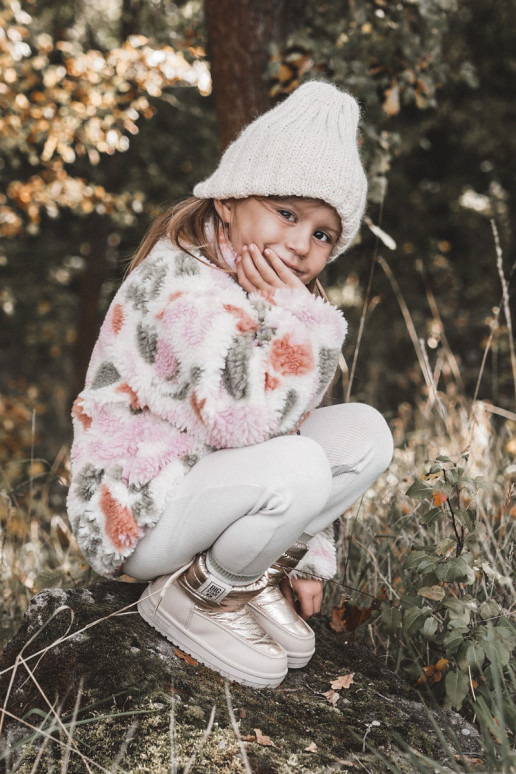 Nööpidega lumesaapad Big Star KK374221 beeži värvi-Kuldset värvi Nööpidega lumesaapad Big Star KK374221 beeži värvi-Kuldset värvi