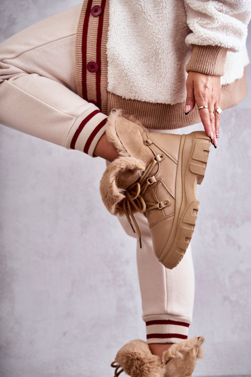 voodriga Naiste poolsaapad jalanõud beeži värvi Charles voodriga Naiste poolsaapad jalanõud beeži värvi Charles