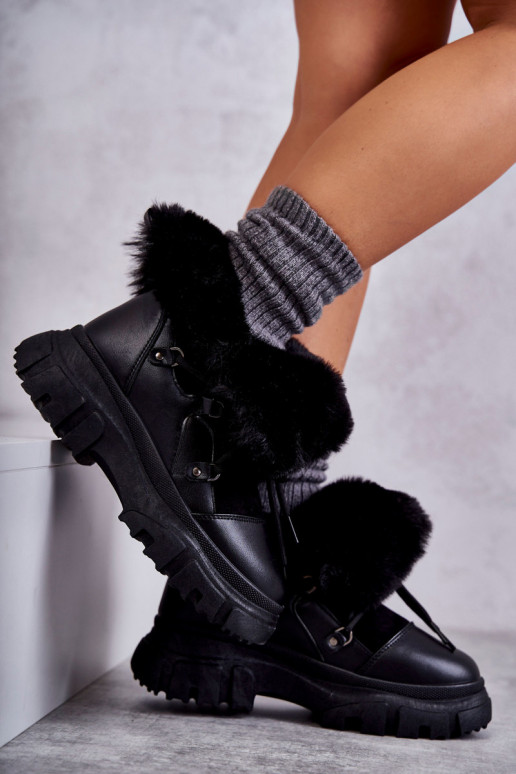 voodriga Naiste poolsaapad jalanõud mustad Charles voodriga Naiste poolsaapad jalanõud mustad Charles