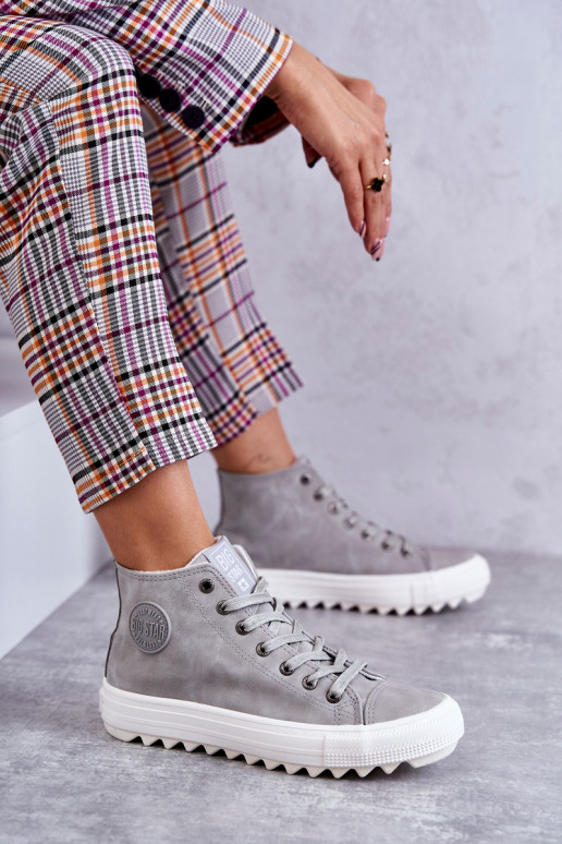 naiste saapad Big Star  voodriga Halli värvi EE274114 naiste saapad Big Star  voodriga Halli värvi EE274114