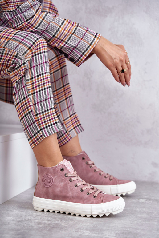 naiste saapad Big Star  voodriga Tumeroosad värvi EE274113