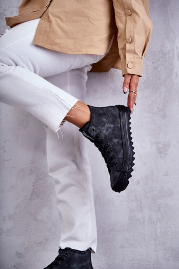 naiste saapad Big Star  voodriga mustad GG274069 2