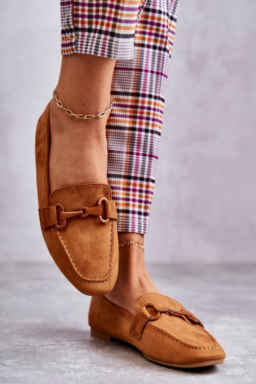 seemisnakhsed Mokassiinid kaunistustega pruunid värvi Santi seemisnakhsed Mokassiinid kaunistustega pruunid värvi Santi