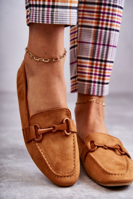 seemisnakhsed Mokassiinid kaunistustega pruunid värvi Santi seemisnakhsed Mokassiinid kaunistustega pruunid värvi Santi