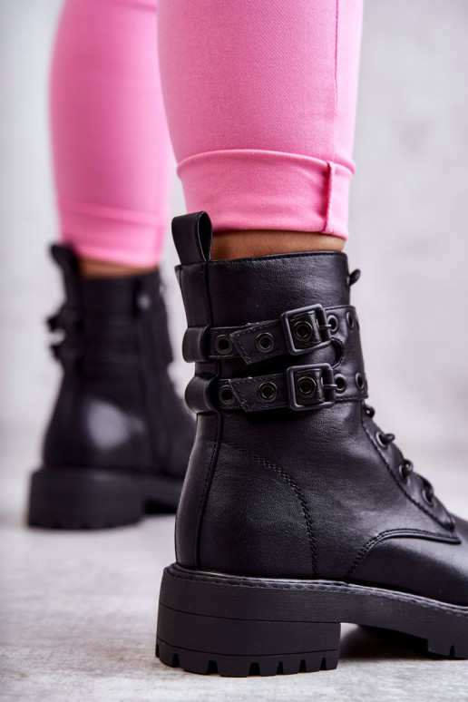 voodriga Naiste poolsaapad mustad Silvor