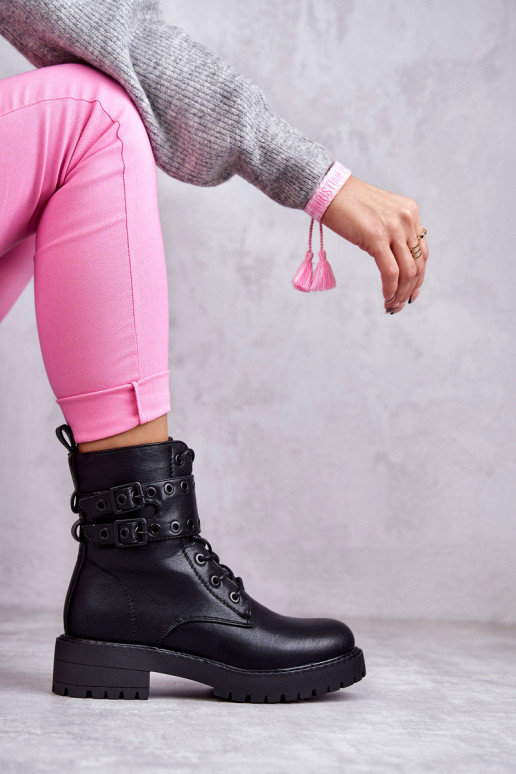 voodriga Naiste poolsaapad mustad Silvor