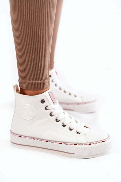 vabaajajalatsi Cross Jeans KK2R4044C valget värvi vabaajajalatsi Cross Jeans KK2R4044C valget värvi