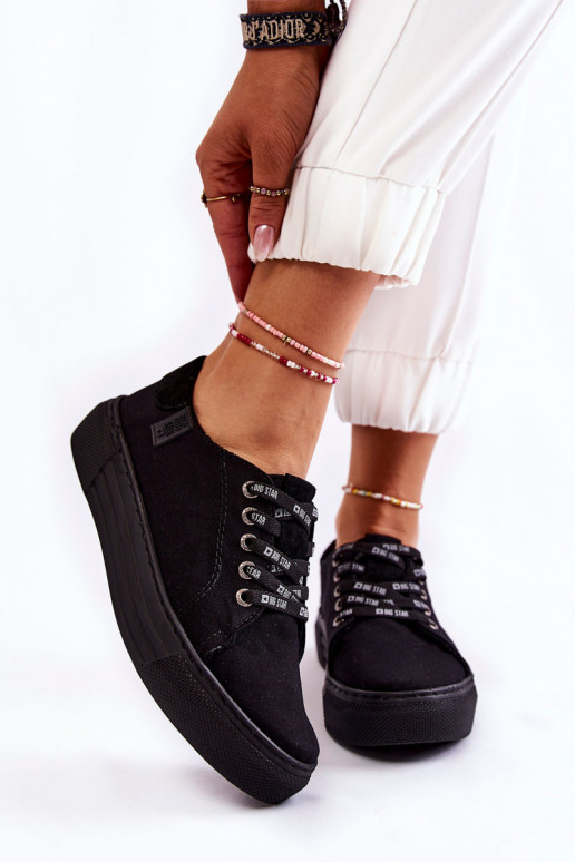 Naistesaapad Memory Foam System Big Star KK276001 mustad Naistesaapad Memory Foam System Big Star KK276001 mustad