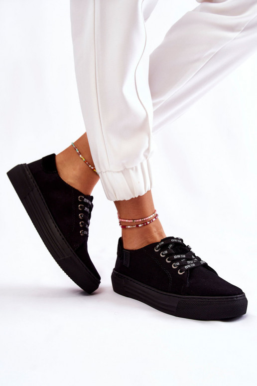 Naistesaapad Memory Foam System Big Star KK276001 mustad Naistesaapad Memory Foam System Big Star KK276001 mustad