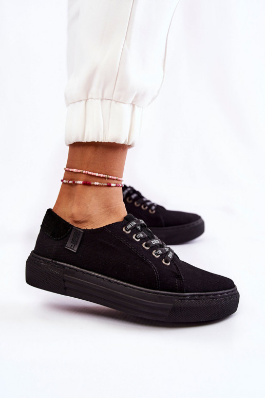 Naistesaapad Memory Foam System Big Star KK276001 mustad Naistesaapad Memory Foam System Big Star KK276001 mustad