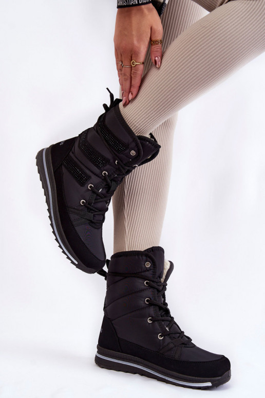 nööpidega lumesaapad nööritavad Progress PROGJ-22-134 mustad