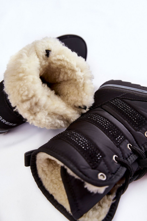 nööpidega lumesaapad nööritavad Progress PROGJ-22-134 mustad