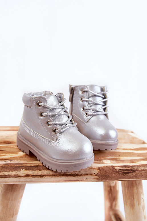 Laste jalanõud tõmblukuga Hõbedat värvi Dexter