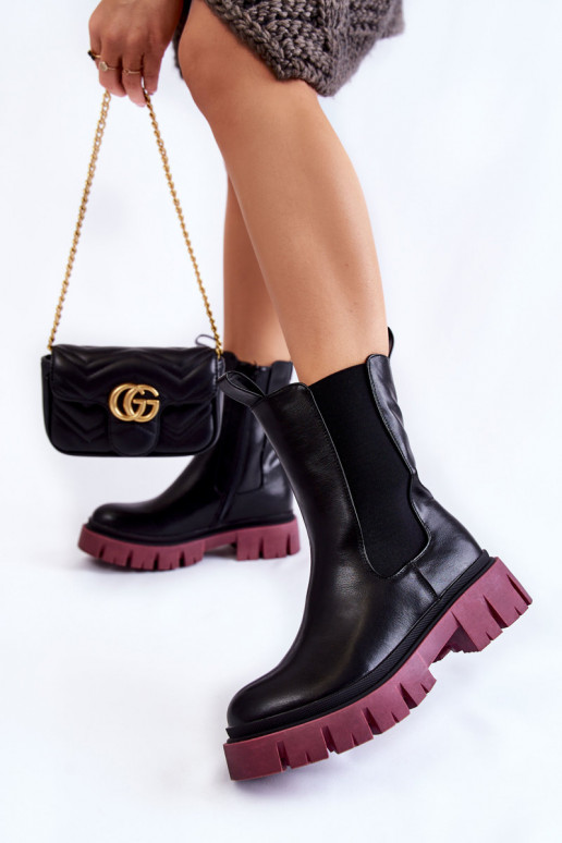 saapad platvormiga -bordoo-värvi Aliana saapad platvormiga -bordoo-värvi Aliana