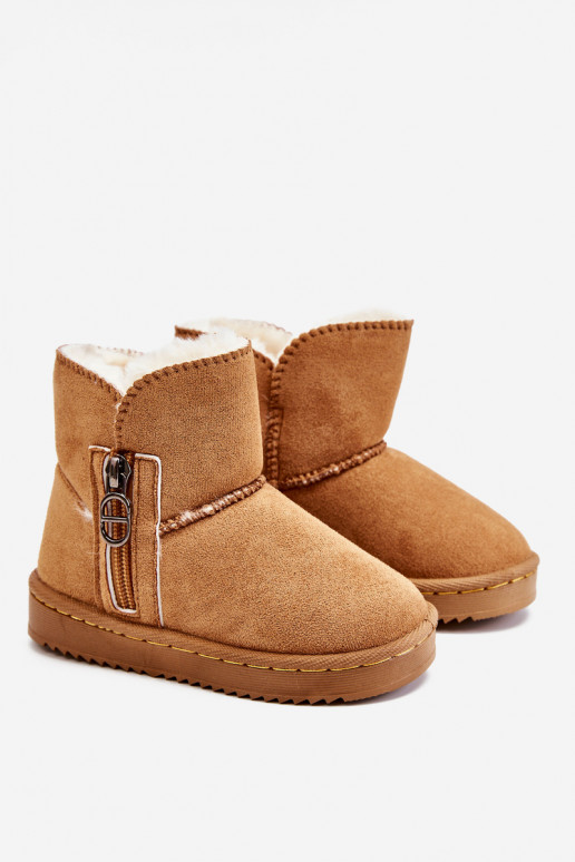 Laste jalanõud  voodriga Naiste poolsaapad nööpidega lumesaapad pruunid värvi Catellie Laste jalanõud  voodriga Naiste poolsaapad nööpidega lumesaapad pruunid värvi Catellie