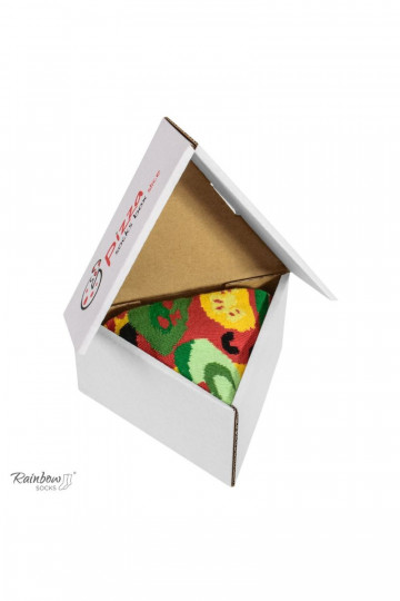 Vikerkaare sokid 1 paar Pizza