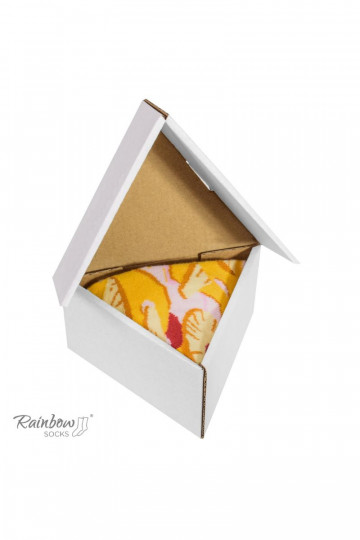 Vikerkaare sokid 1 paar Pizza