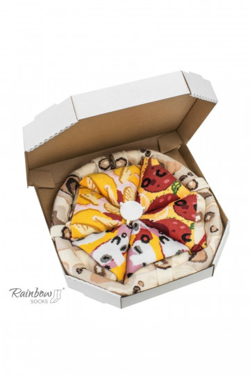 Vikerkaare sokid Pizza 4 paar