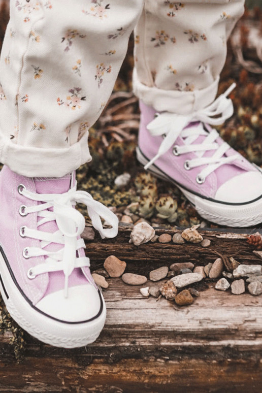 Laste kingad kiviklibuga Violetne värv Filemon