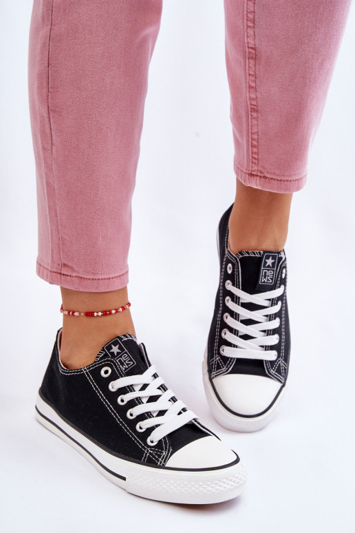 Klassikalise mudeli vabaaja jalanõud mustad  Ecoma