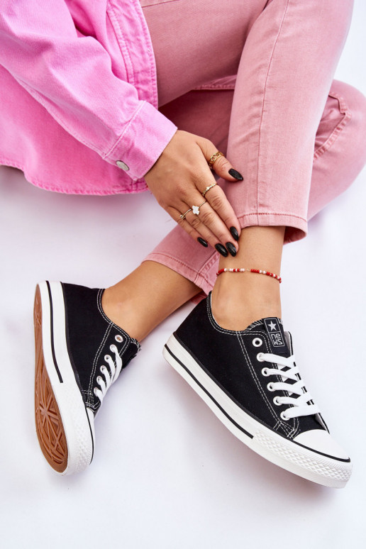 Klassikalise mudeli vabaaja jalanõud mustad  Ecoma