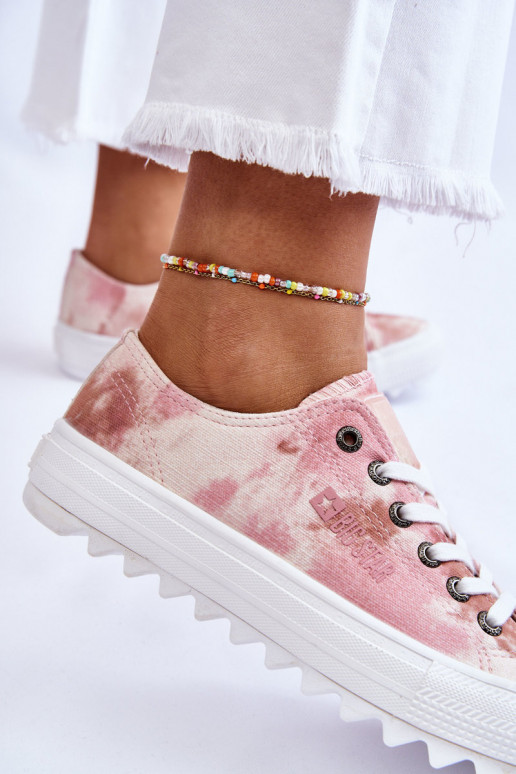 Moekad madalad tennised Big Star LL274044 tumeroosad värvi-beeži värvi Moekad madalad tennised Big Star LL274044 tumeroosad värvi-beeži värvi