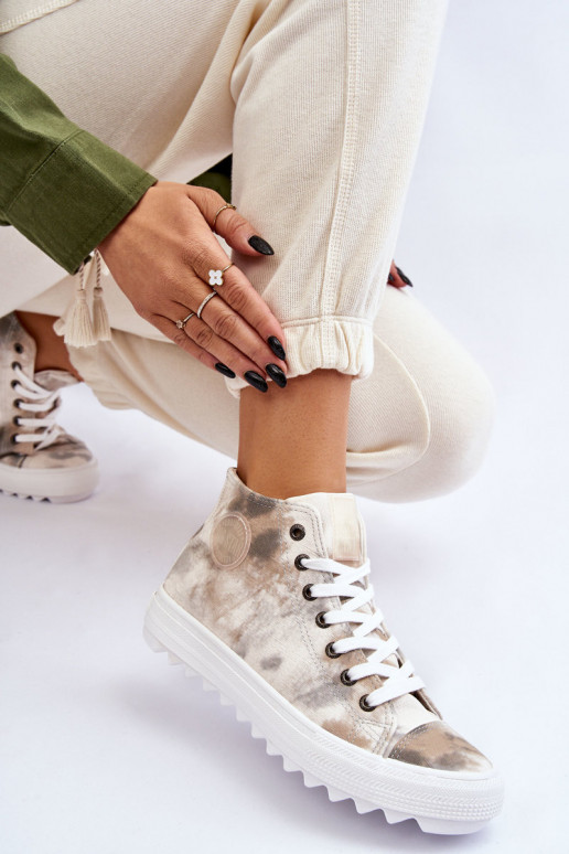 naiste saapad  Big Star LL274047 Valget-Rohelist värvi