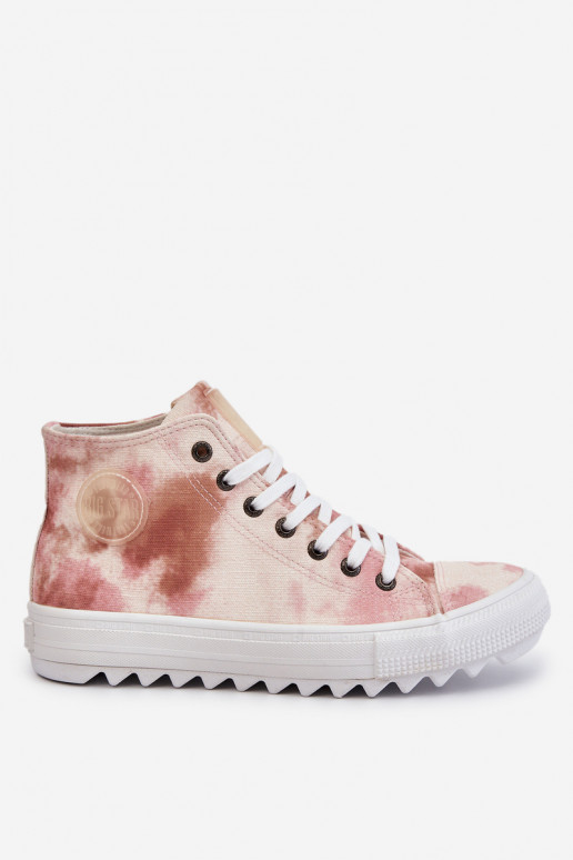 naiste saapad  Big Star LL274048 beeži värvi-Tumeroosad värvi naiste saapad  Big Star LL274048 beeži värvi-Tumeroosad värvi