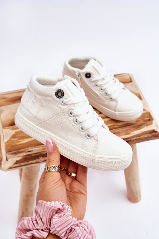 Laste jalanõud Klassikalise mudeli vabaajajalatsi Big Star LL374002 valget värvi