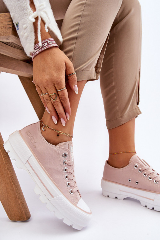 Riidest vabaaja jalanõud platvormiga Big Star LL274151 Nude